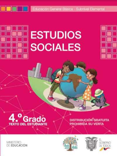 Libro de estudios sociales cuarto grado  de EGB