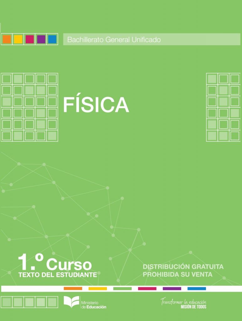 Libro de física primer grado de bachillerato de BGU