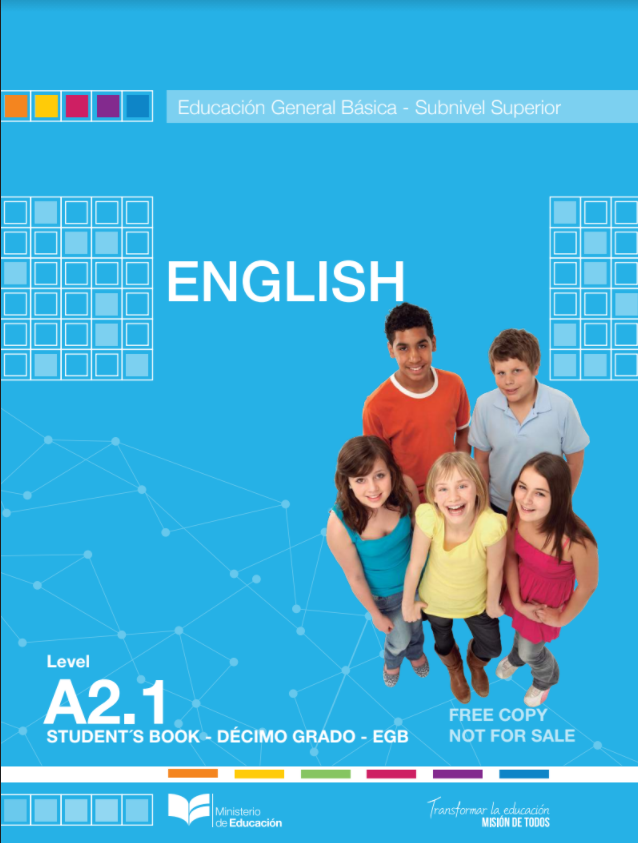 Libro de inglés décimo grado de EGB