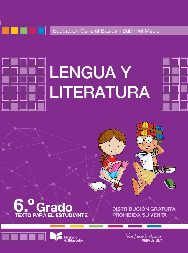 Libro de lengua y literatura sexto grado de EGB