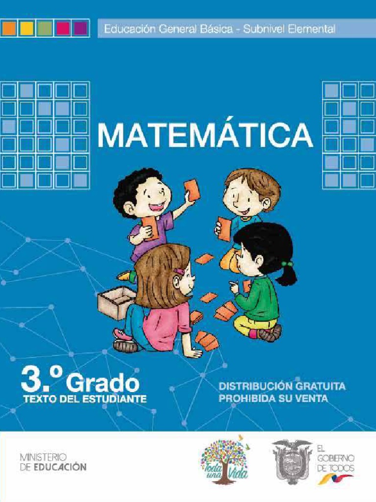 Libro de matemáticas tercer grado de EGB