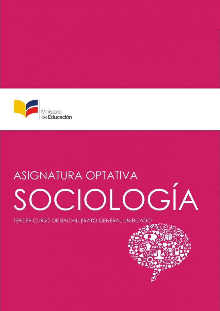 Libro de sociología tercer grado de bachillerato  de BGU
